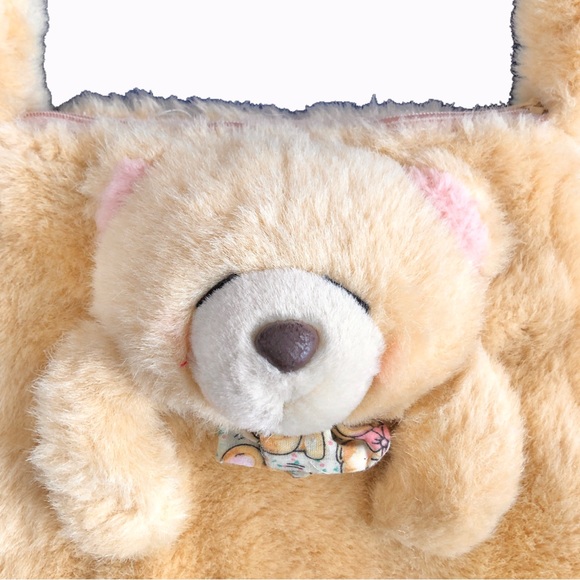 teddy bear tote bag - Picture 2 of 3